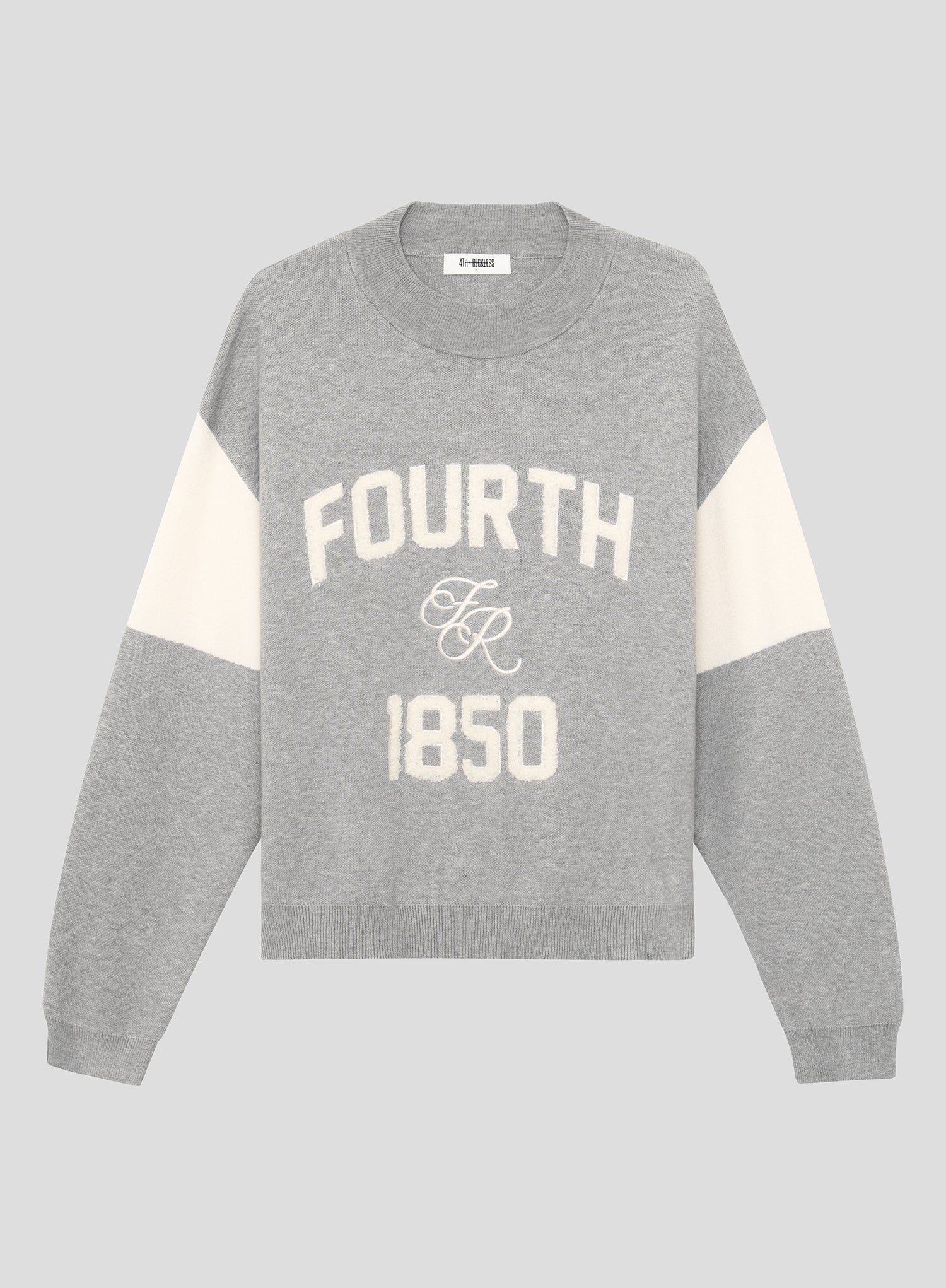 Grey Branded Knitted Jumper